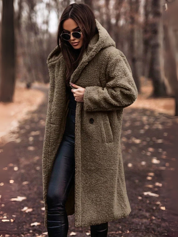 Trench-coat femme ceinturé à double boutonnage – Clara