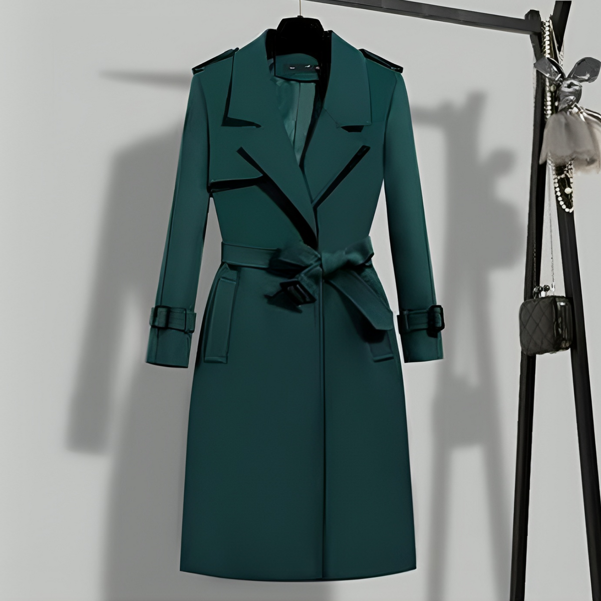 Trench-coat femme cintré à boutonnage – Sophia