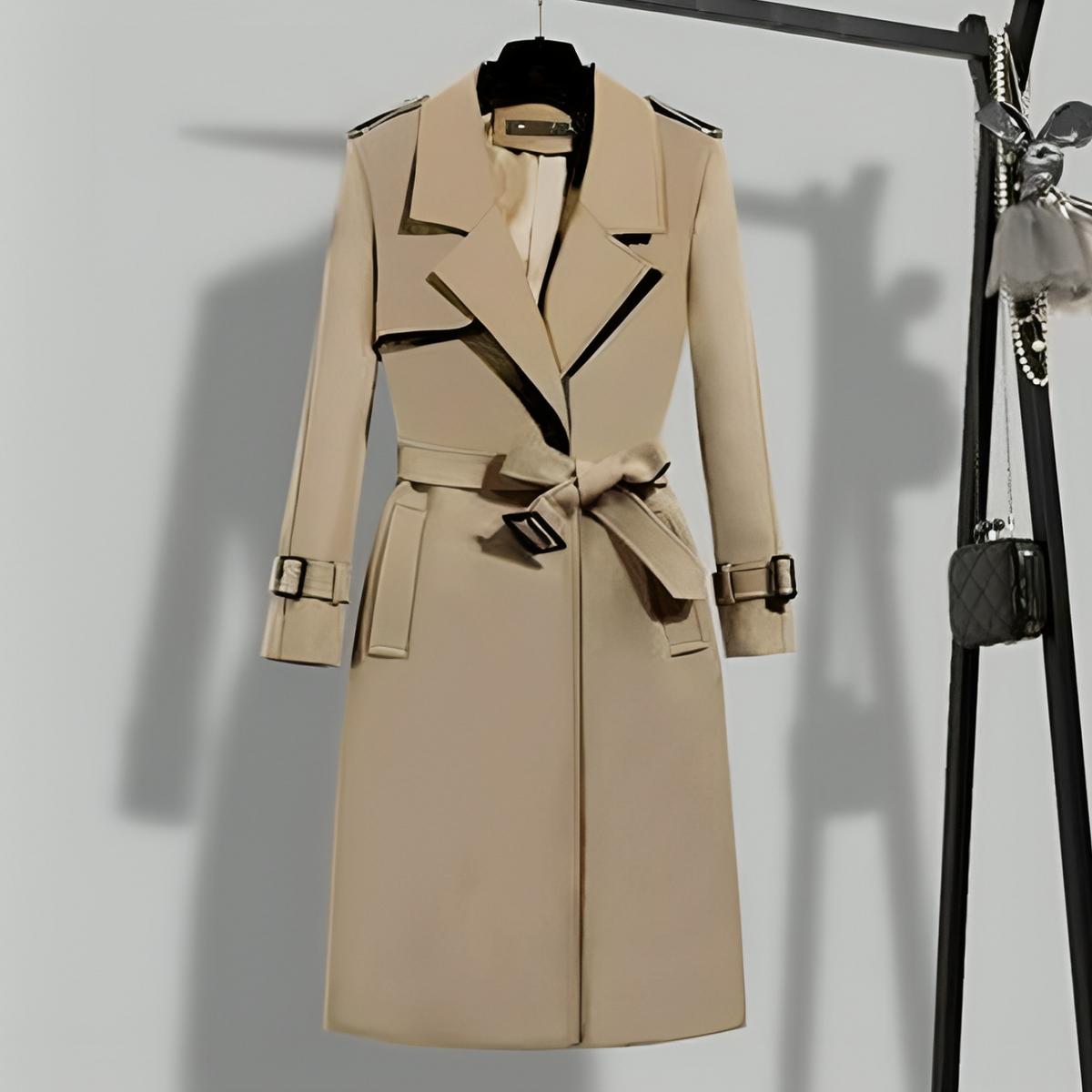 Trench-coat femme cintré à boutonnage – Sophia