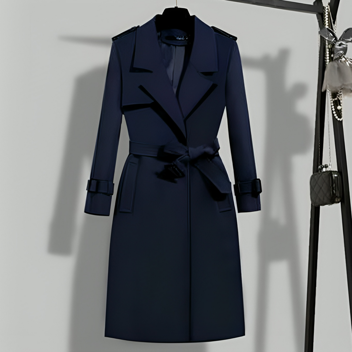 Trench-coat femme cintré à boutonnage – Sophia