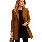 Trench-coat croisé femme de style traditionnel