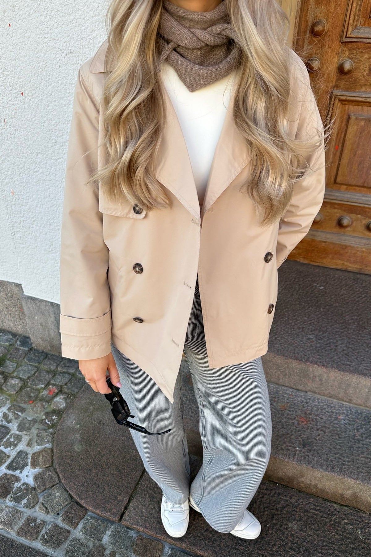 Court Trench - Ceinture - Double Boutonnage - Trench Beige - Trench Femme