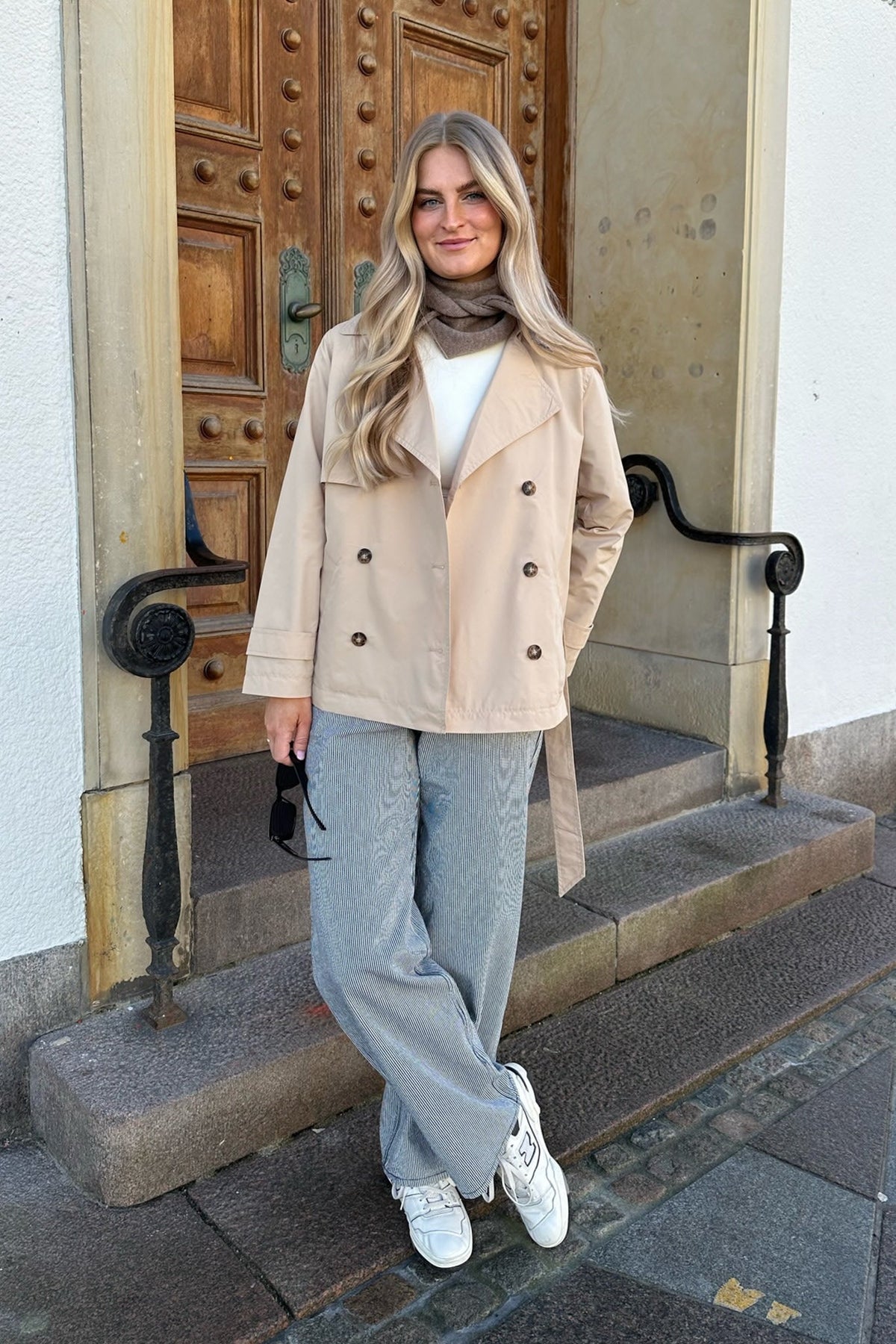 Court Trench - Ceinture - Double Boutonnage - Trench Beige - Trench Femme