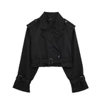 Court trench – ceinture – double boutonnage – trench court – veste femme