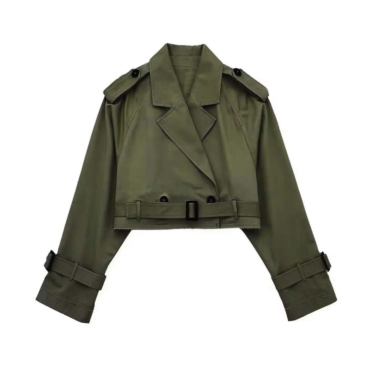 Court trench – ceinture – double boutonnage – trench court – veste femme