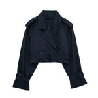 Court trench – ceinture – double boutonnage – trench court – veste femme