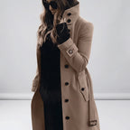 Long trench-coat ajusté à la taille - Alicia