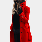 Long trench-coat ajusté à la taille - Alicia