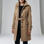 Long trench-coat ajusté à la taille - Alicia