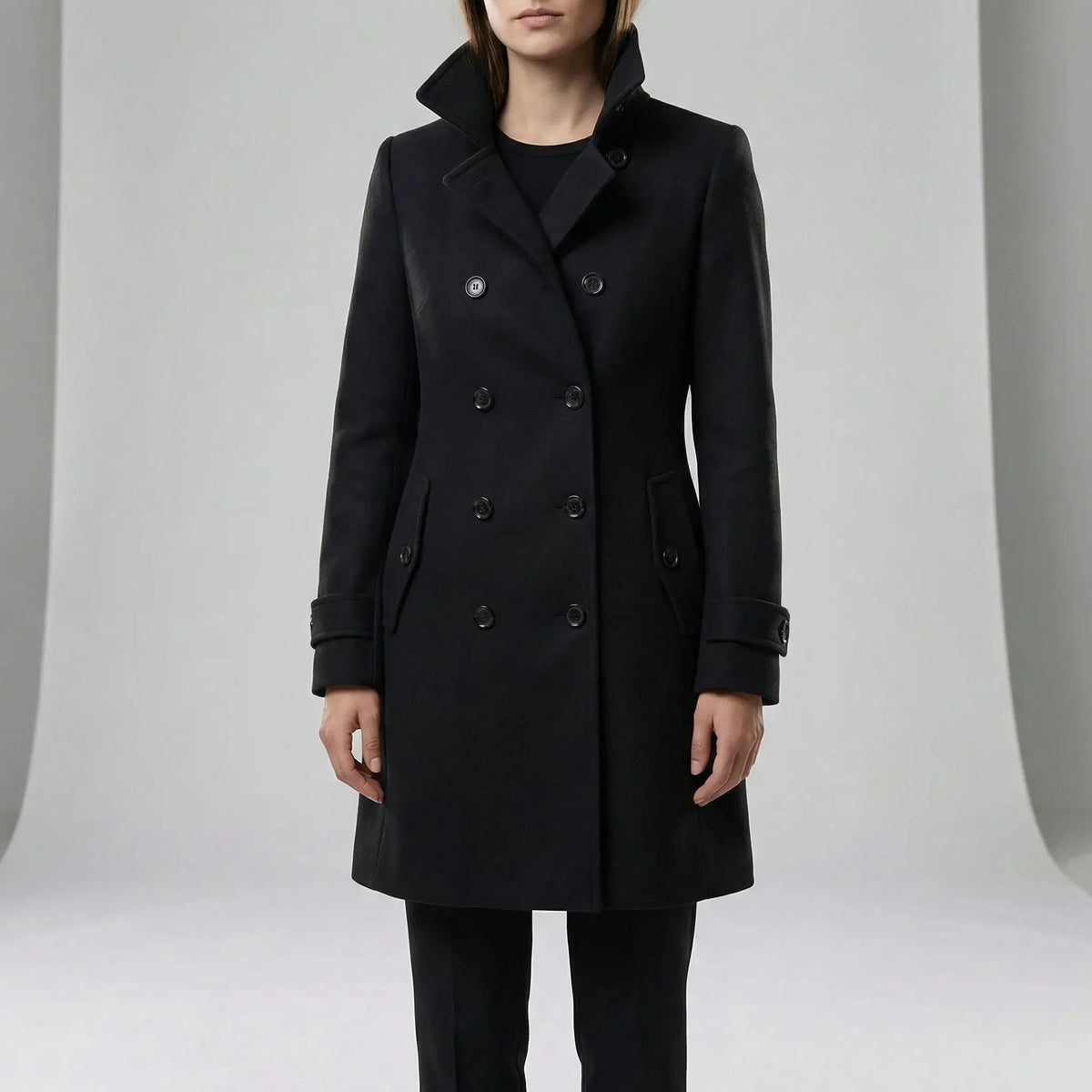 Long trench-coat ajusté à la taille - Alicia