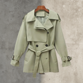 Trench-coat femme croisé avec ceinture – Rosemary