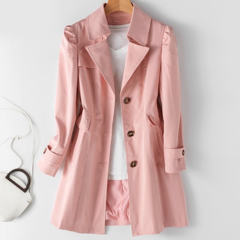 Trench-coat - Traditionnel - Mi-long - Veste d'automne - Trench-coat pour femme