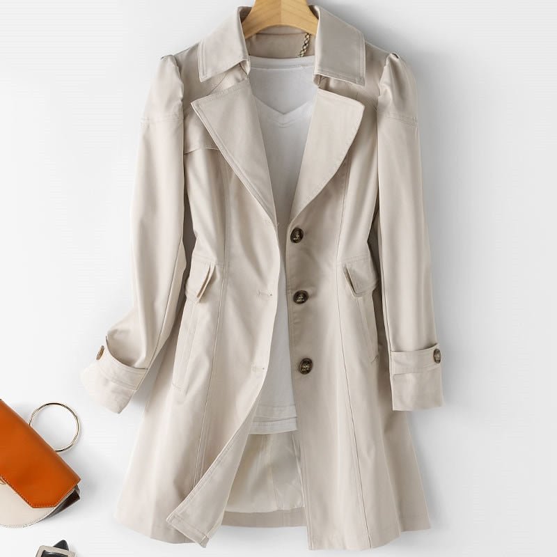 Trench-coat - Traditionnel - Mi-long - Veste d'automne - Trench-coat pour femme