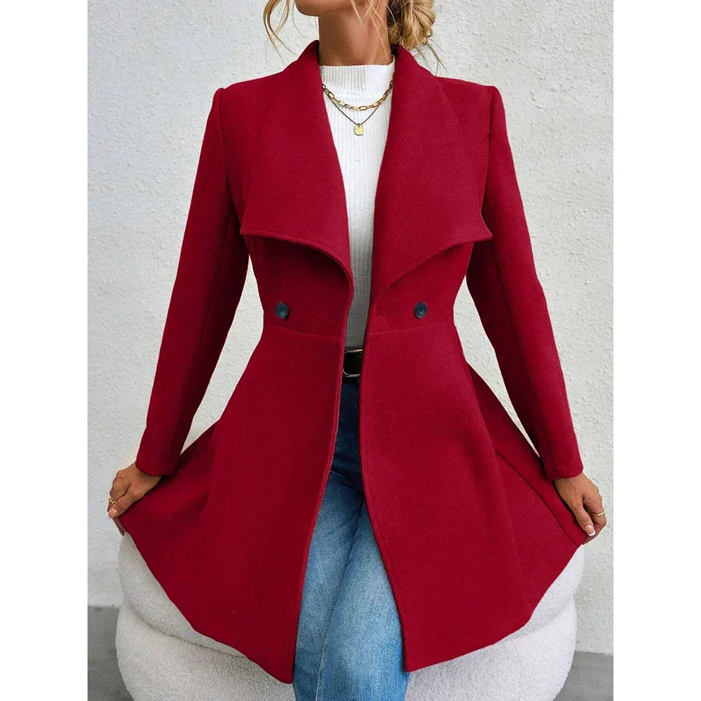 Manteau en laine | Traditionnel | Mi-long | Trench-coat en laine | Manteau pour femme