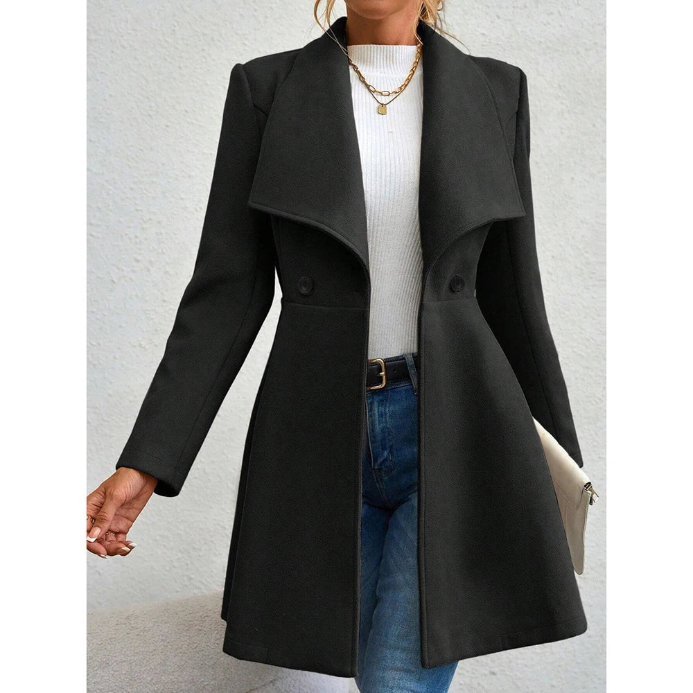 Manteau en laine | Traditionnel | Mi-long | Trench-coat en laine | Manteau pour femme