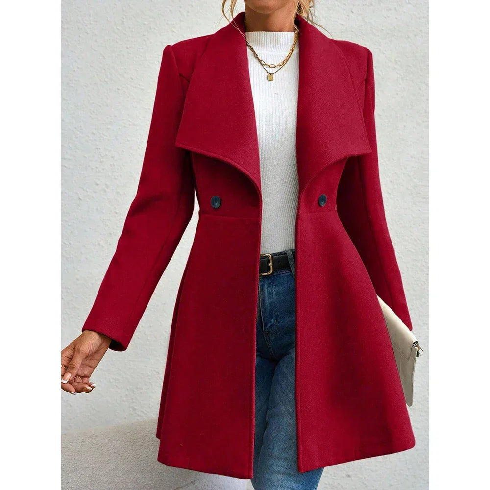 Manteau en laine | Traditionnel | Mi-long | Trench-coat en laine | Manteau pour femme