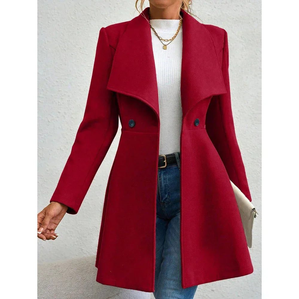 Manteau en laine | Traditionnel | Mi-long | Trench-coat en laine | Manteau pour femme