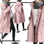 Trench-coat imperméable pour femme au design contemporain, idéal pour un usage quotidien