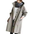 Trench-coat imperméable pour femme au design contemporain, idéal pour un usage quotidien