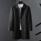 Trench-coat court traditionnel pour femme avec grand col