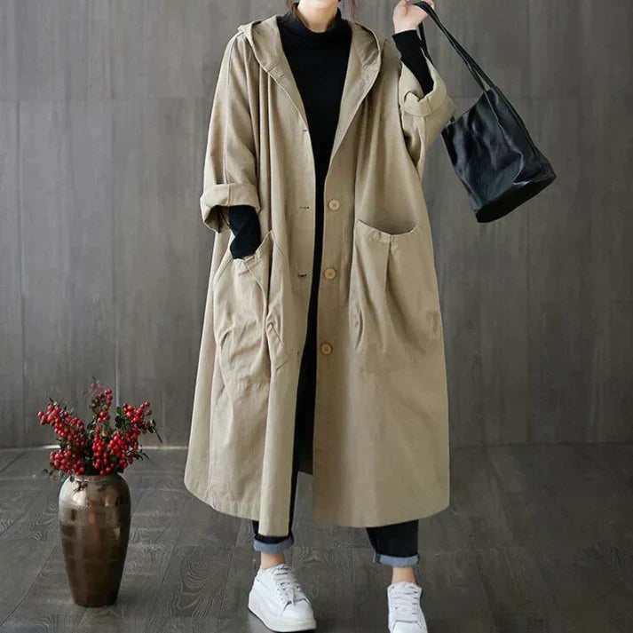 Trench-coat oversize tendance pour femme – Édition automne Maren